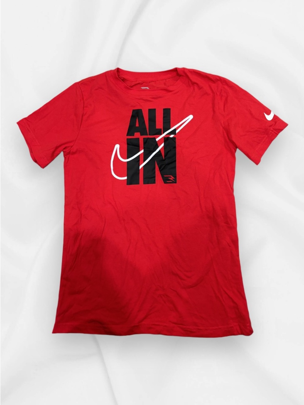 Red Crew Neck Graphic Tee